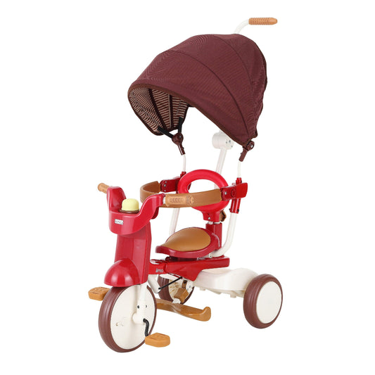 3-in-1 Foldable Tricycle with Canopy – Toddler Ride-On by iimo USA