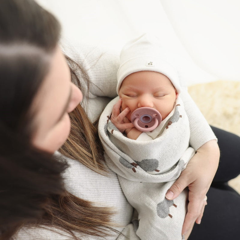 Sheep Knit Baby Blanket – Cozy Cotton for Snuggly Days | Bleu La La