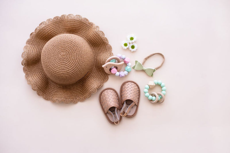 Woven Straw Baby Hat – Adjustable Sun Protection for Ages 0–3