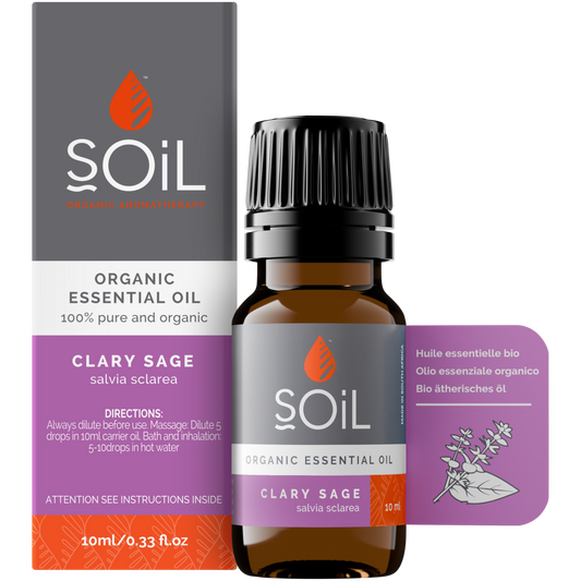 Organic Clary Sage Essential Oil (Salvia sclarea) – 10ml
