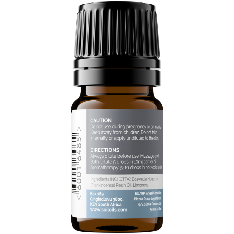 Organic Frankincense Essential Oil (Boswellia Neglecta) – 5ml