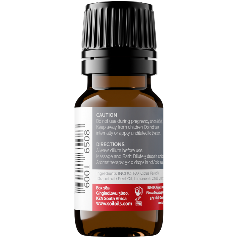 Organic Grapefruit Essential Oil (Citrus Paradisi) – 10ml