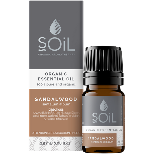 Organic Sandalwood Essential Oil (Santalum spicatum) — 2.5ml