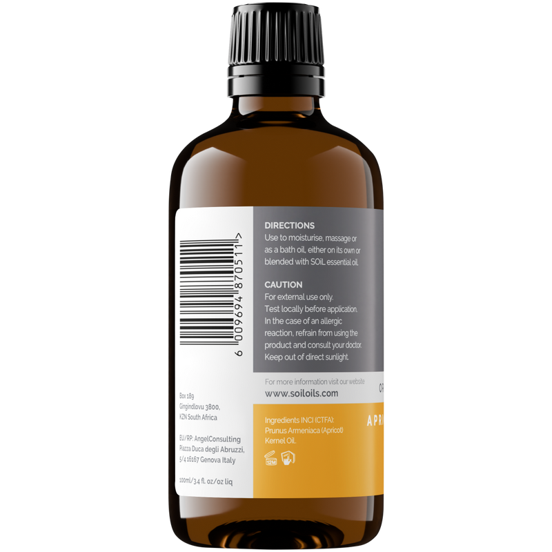 Organic Apricot Kernel Oil (Prunus armeniaca) – 100ml