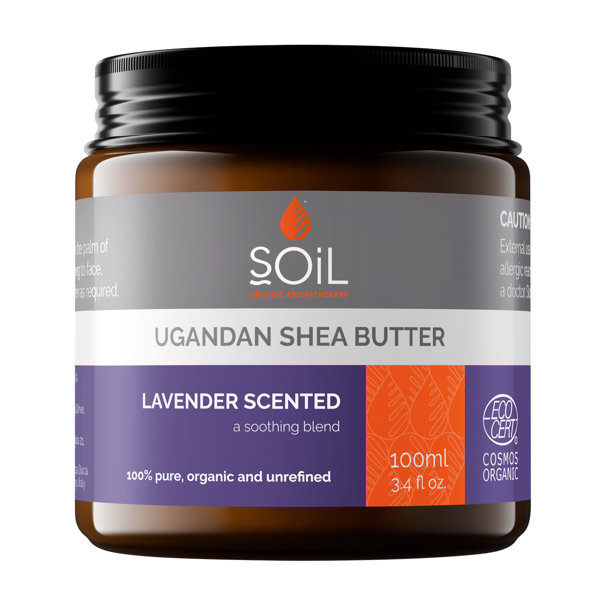 Organic Lavender Scented Shea Butter – 100ml