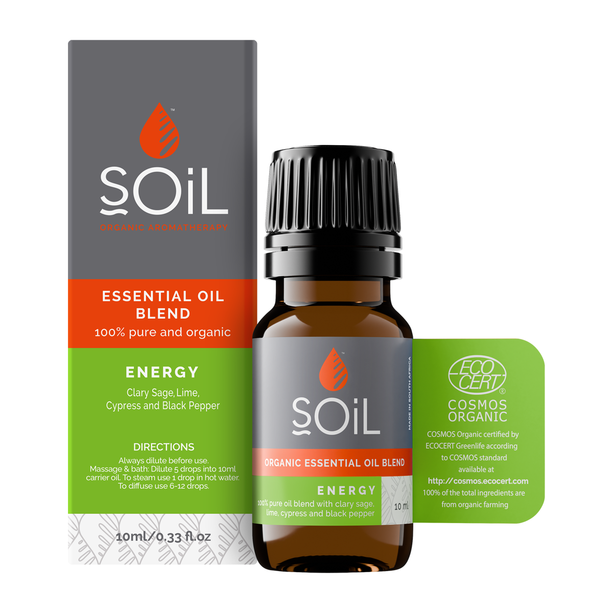 Energy Organic Essential Oil Blend — 10ml
