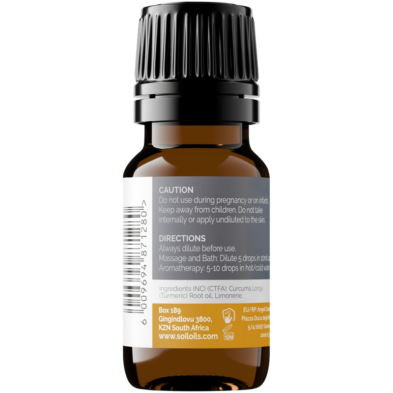 Organic Turmeric Essential Oil (Curcuma Longa) – 10ml