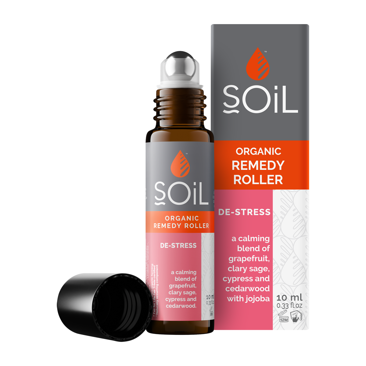 De-Stress Organic Remedy Roller — 20ml