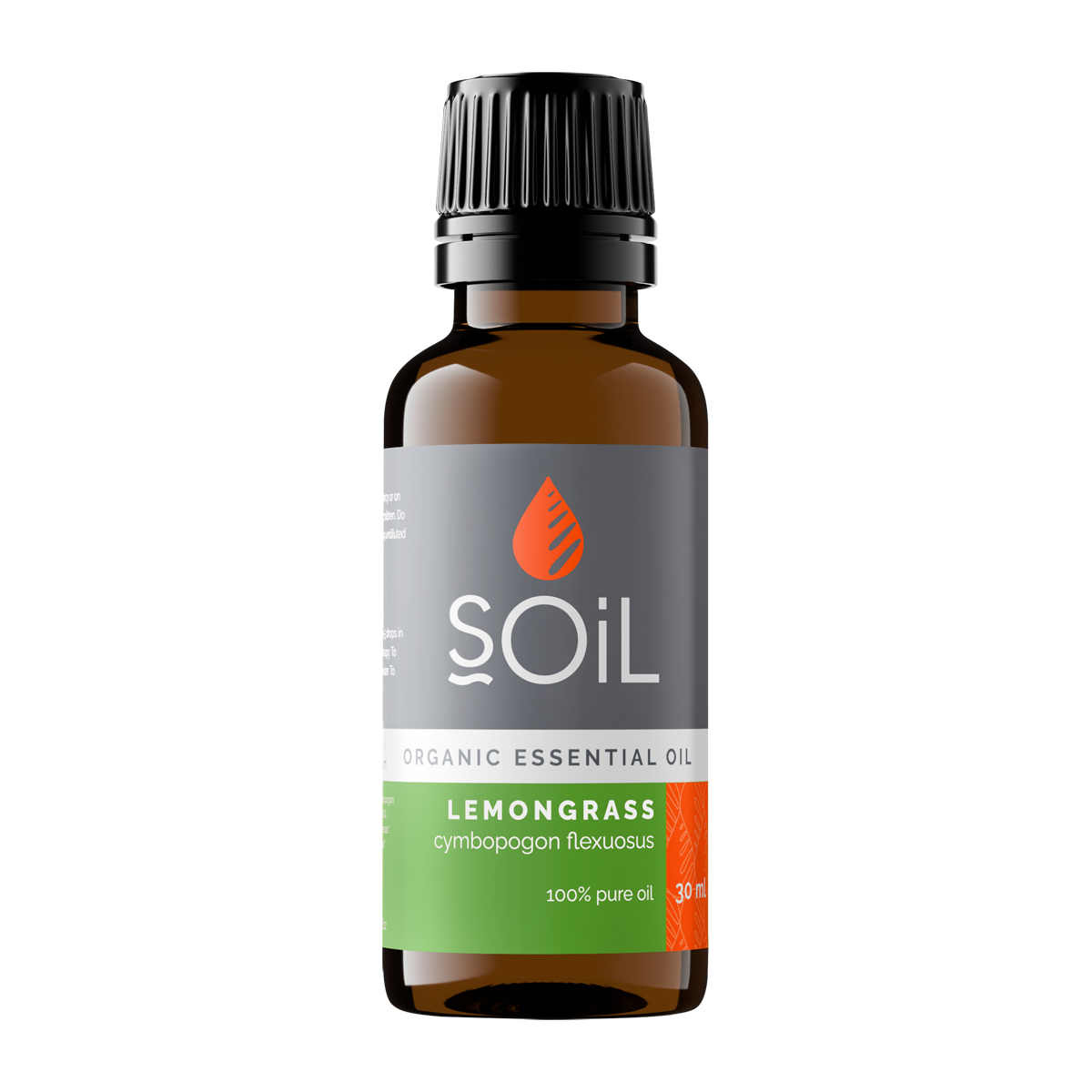 Organic Lemongrass Essential Oil (Cymbopogon citratus) — 30ml