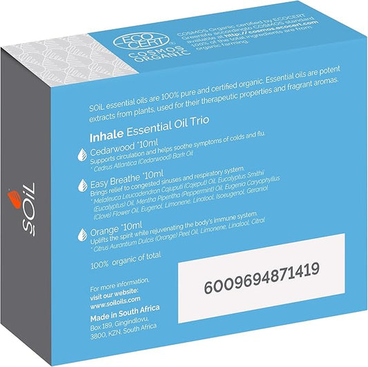 Inhale – Organic Essential Oil Trio