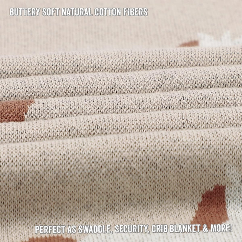 Unicorn Cotton Knit Baby Blanket – Soft, Safe & Magical by Bleu La La
