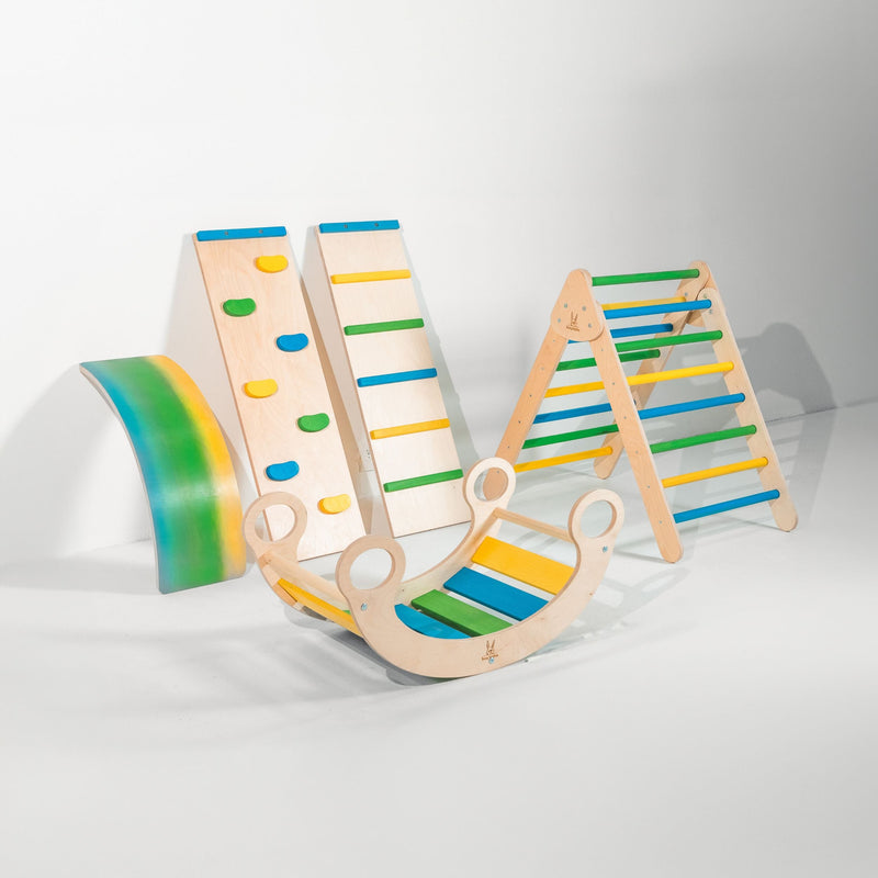 Pikler Triangle Climber Set – Boost Balance & Play by Bunny Hopkins