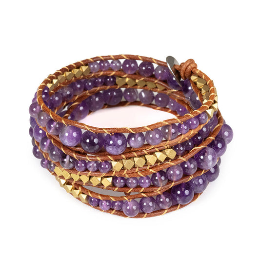 Amethyst Bracelet promoting overall well-being and timeless beauty