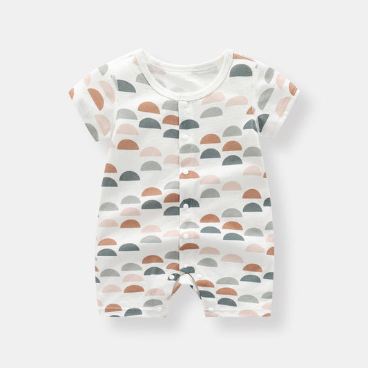 Baby 1pcs Rabbit Graphic Single Breasted Design Simply Jumpsuit Pajamas, MyKids-USA®, Baby One-Pieces, MyKids-USA - Size/Age - 66 (3-6M) - Color - Brown / Baby 1pc Rabbit Graphic Single Breasted Design Simply Jumpsuit Pajamas MyKids USA