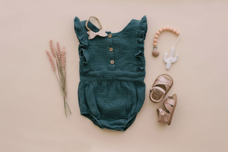 Backless Cotton Romper – Soft, Safe & Stylish for Babies by Babe Basics (6–24M)