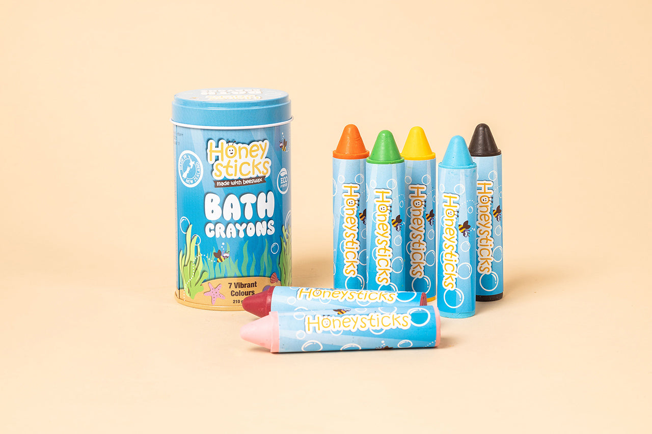Super Jumbo Bath Crayons – Non-Toxic Fun for Tub Time by Honeysticks USA