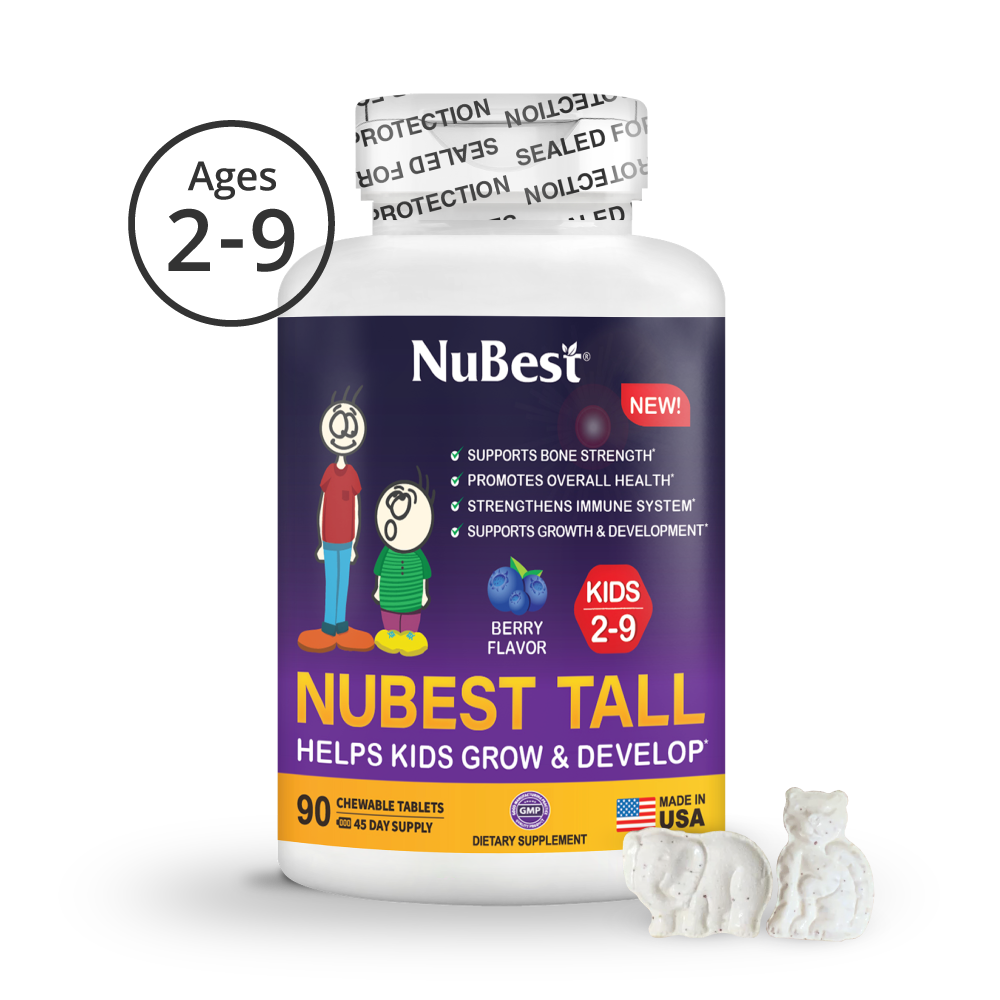 Berry 90 Chewables for Growth Support – Kids Ages 2–9 by NuBest Nutrition