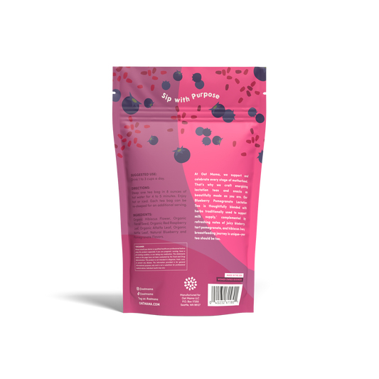 Blueberry Pomegranate Lactation Tea – Refresh & Support