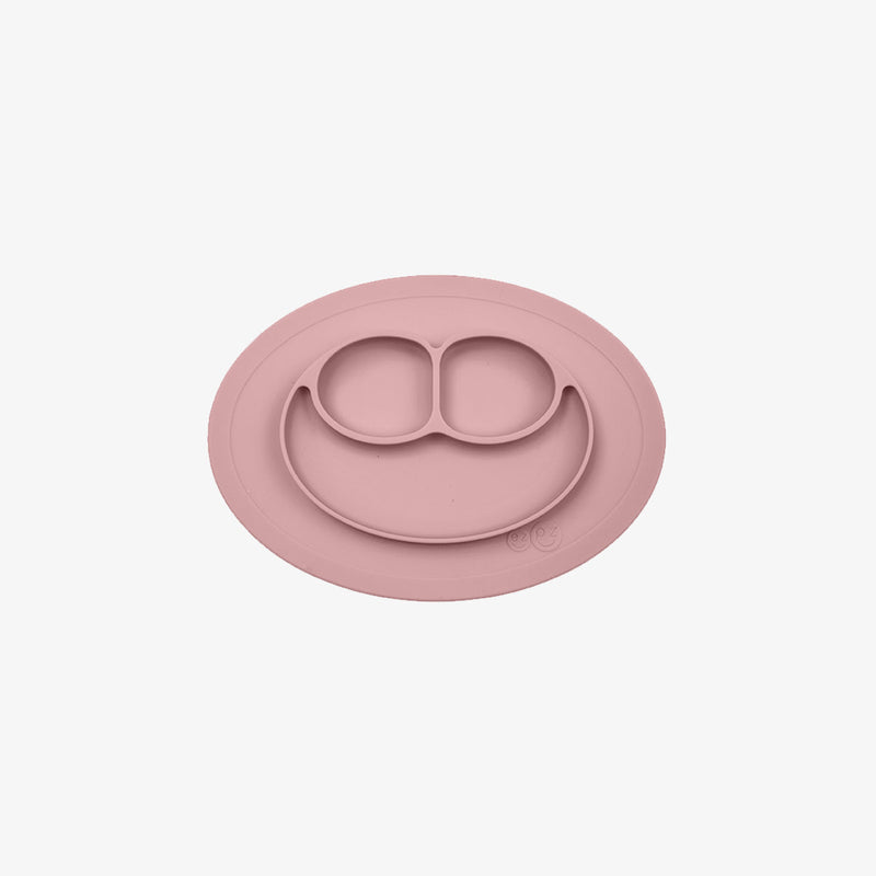 The Mini Mat in Blush by ezpz / Self-Suctioning Silicone Plate + Placemat #color_blush