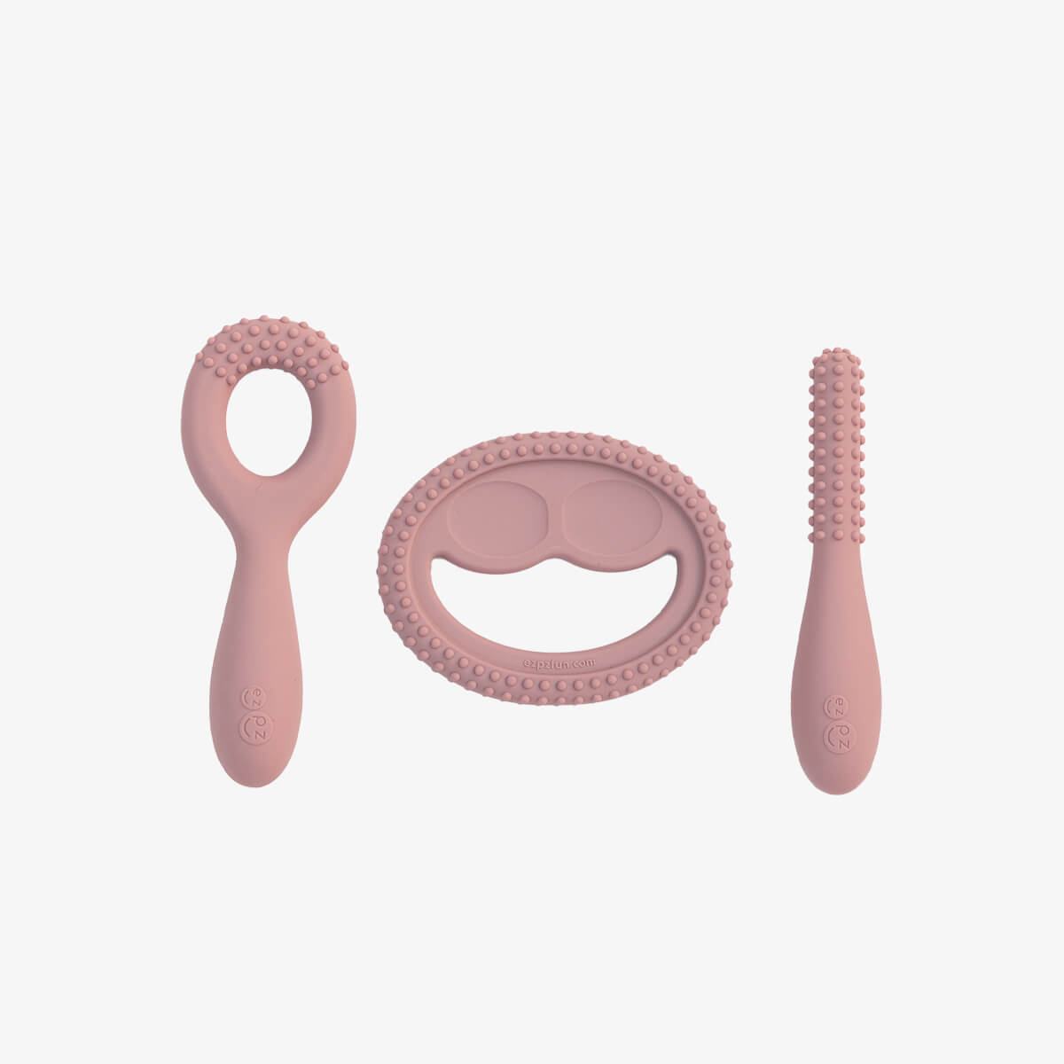 ezpz oral development tools in blush pink / silicone teethers for motor skill development #color_blush / Oral Development Tools – Build Strong Bites & Bright Smiles by ezpz