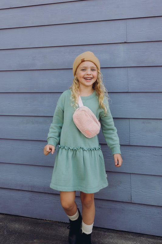 Blush Pink Kids Belt Bag | Toddler & Girls Fanny Pack by Big Little Wish