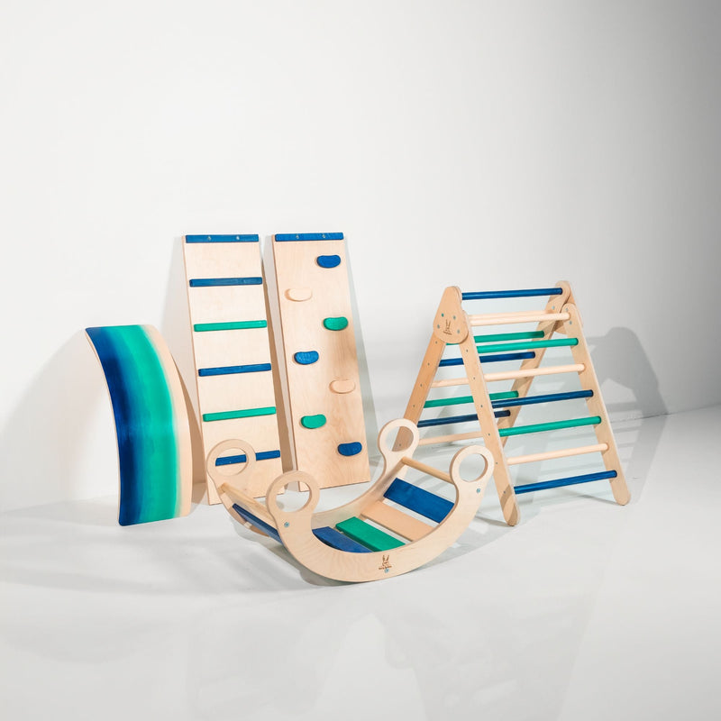 Pikler Triangle Climber Set – Boost Balance & Play by Bunny Hopkins