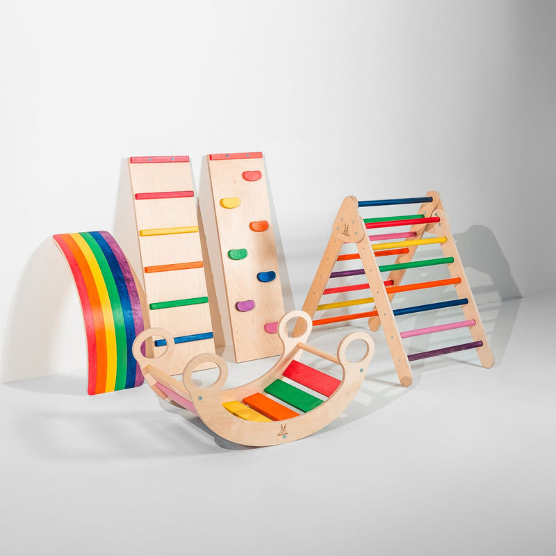 Pikler Triangle Climber Set – Boost Balance & Play by Bunny Hopkins