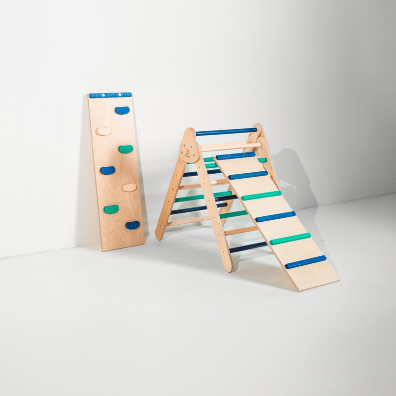Pikler Triangle Climber Set – Boost Balance & Play by Bunny Hopkins