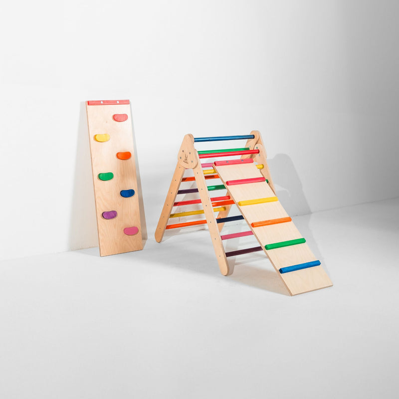 Pikler Triangle Climber Set – Boost Balance & Play by Bunny Hopkins