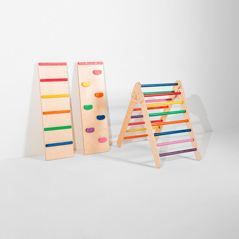 Pikler Triangle Climber Set – Boost Balance & Play by Bunny Hopkins