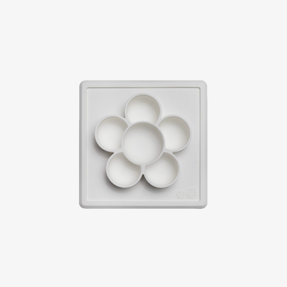 The Mini Play Mat in Cream by ezpz / Modern Silicone Craft Plate that Suctions to the Table #color_cream