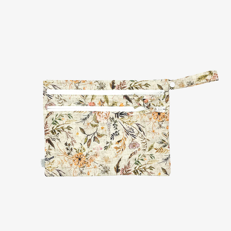BapronBaby® Wet Bag in Delilah Floral / Large Waterproof Zippered Pouch for Travel / Delilah BapronBaby® Wet Bag – Smart Storage for Wet & Dry Essentials by ezpz