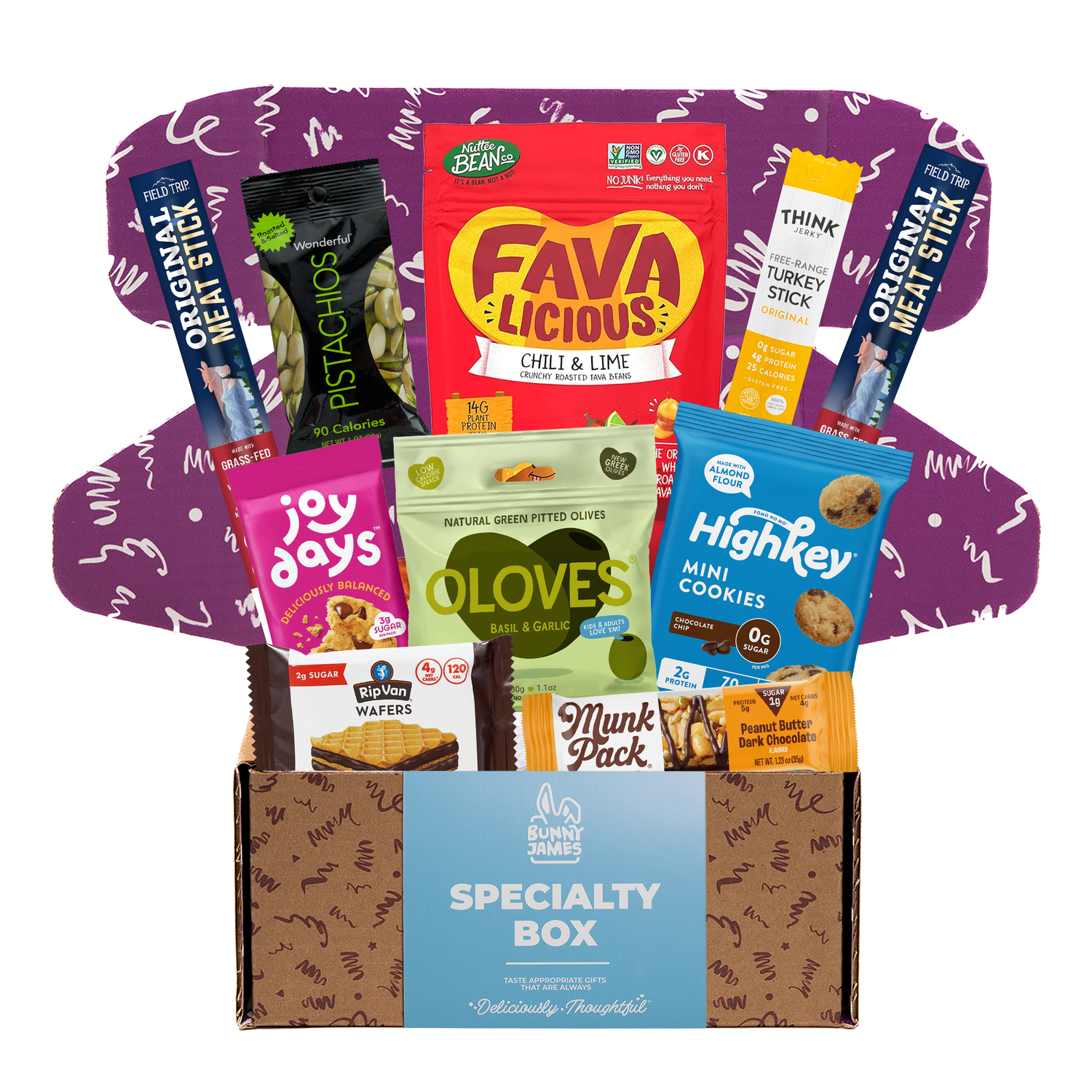 Diabetic Friendly Snack Box - Delicious & Healthy Snacks for On-the-Go by Bunny James Boxes
