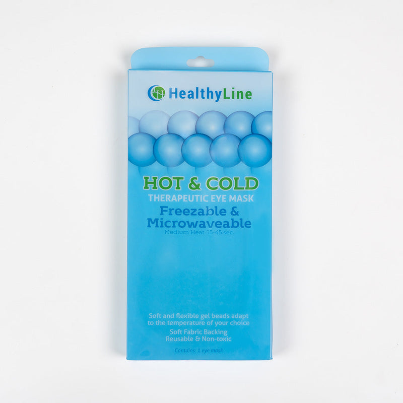 Reusable hot and cold eye mask for relieving sinus headaches and allergies