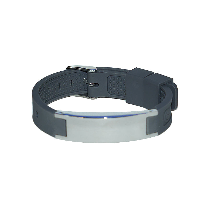 Unisex silicone bracelet with energy-enhancing properties