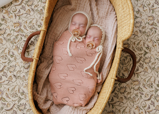 Heart Knit Organic Cotton Baby Blanket – Cozy Comfort