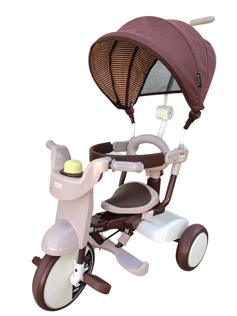 3-in-1 Foldable Tricycle with Canopy – Toddler Ride-On by iimo USA