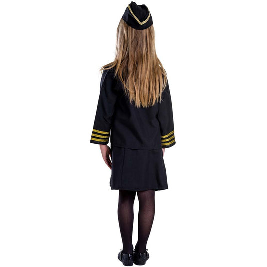 Kids Flight Attendant Costume Pretend Play Dress Up America
