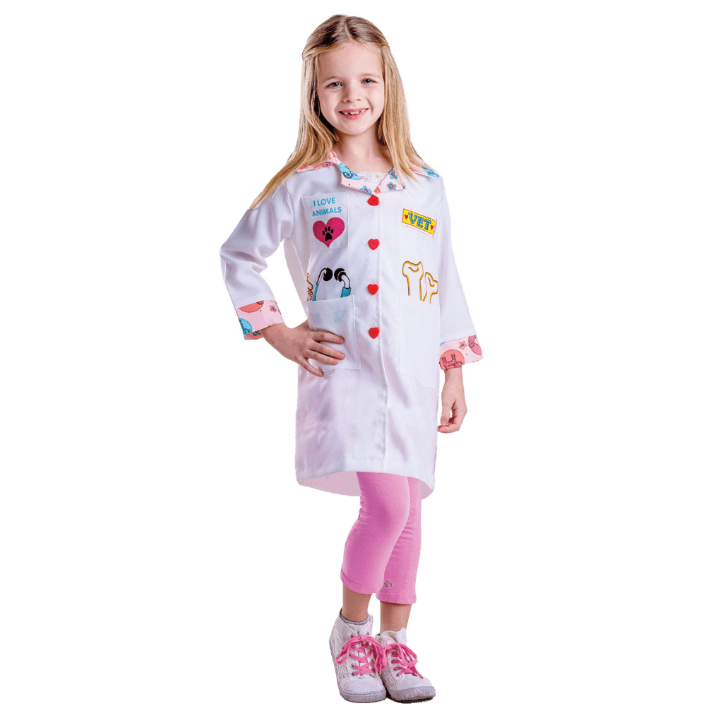 Kids Veterinarian Costume Pretend Play Dress Up America