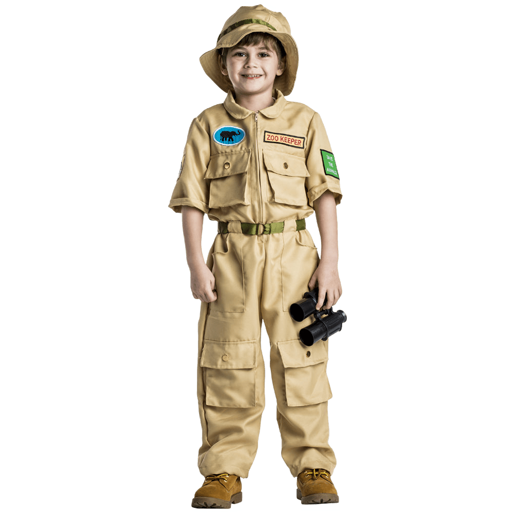 Kids Zookeeper Costume Pretend Play Dress Up America