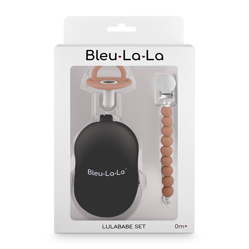 Lulababe Pacifier Set – Pacifier, Clip & Case for Little Explorers