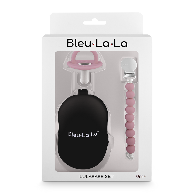 Lulababe Pacifier Set – Pacifier, Clip & Case for Little Explorers