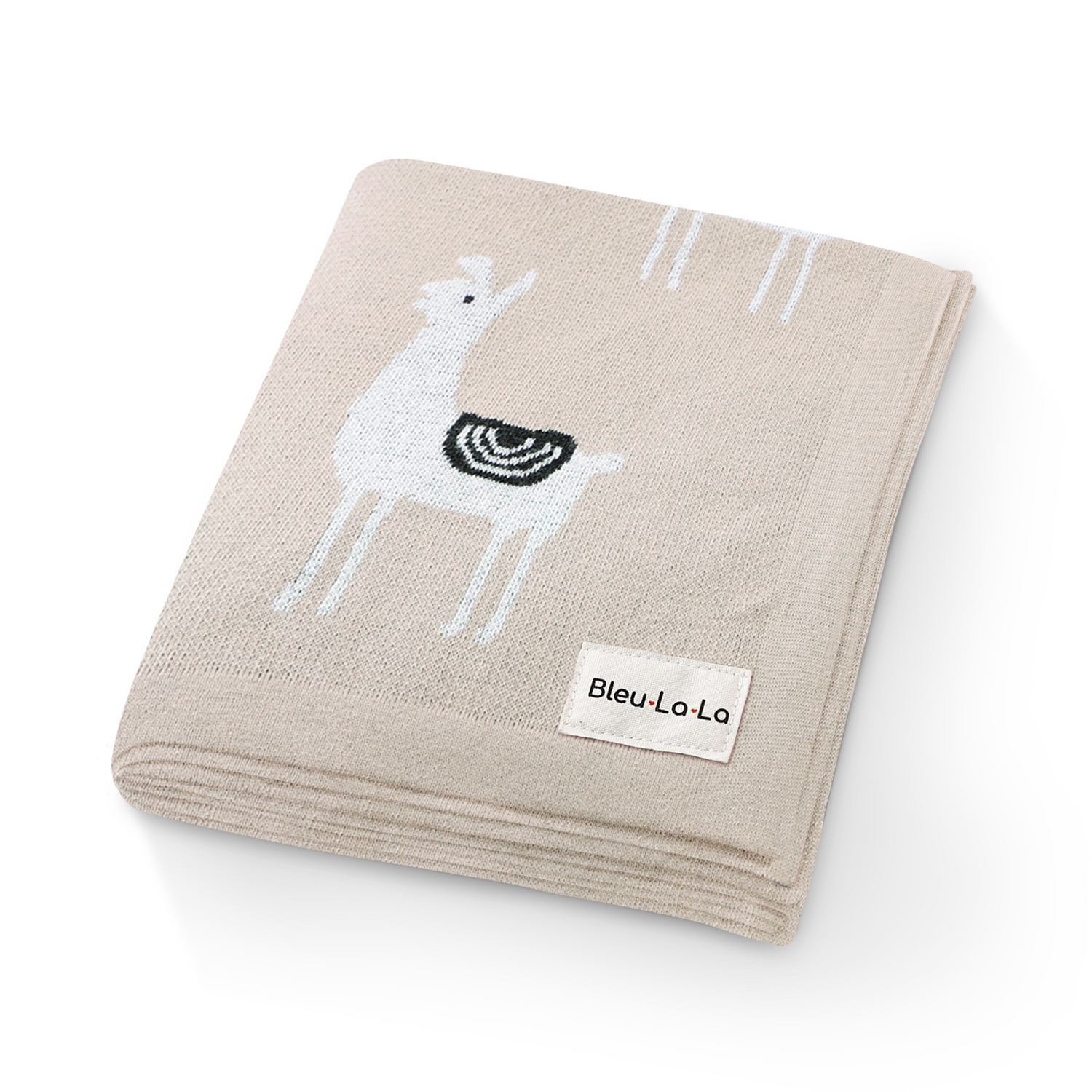 Luxury Knit Llama Baby Blanket – Soft & Breathable by Bleu La La
