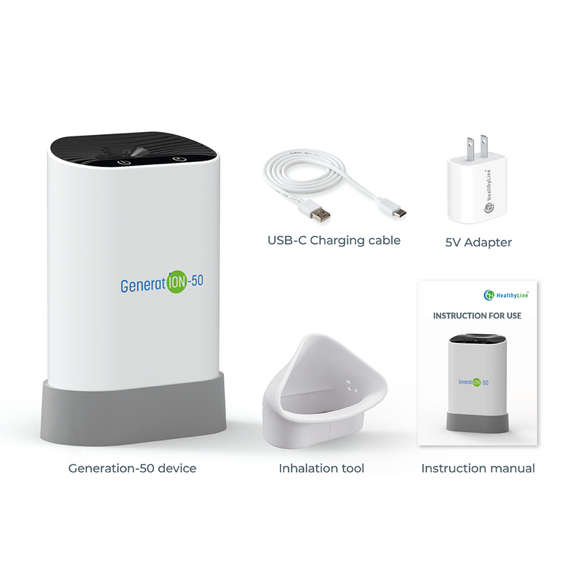 Portable Negative Ion Generator 50So, finally, improve your breathing anywhere you go with the Negative Ion Generator from HealthyLine!