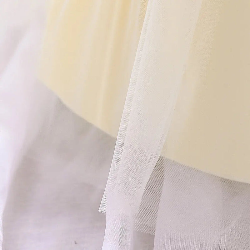 Newborn Baby Girl Birthday Baptism Dress One Shoulder Puff Sleeves Princess Dress, MyKids-USA®, Baby & Toddler Dresses, MyKids-USA - - - - - - -