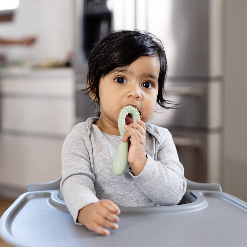 ezpz oral development tools in sage green / silicone teethers for motor skill development #color_sage / Oral Development Tools – Build Strong Bites & Bright Smiles by ezpz