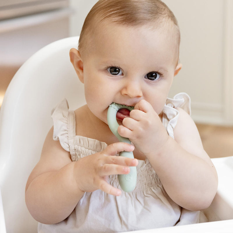 ezpz oral development tools in sage green / silicone teethers for motor skill development #color_sage / Oral Development Tools – Build Strong Bites & Bright Smiles by ezpz