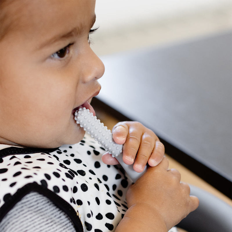 ezpz oral development tools in pewter light gray / silicone teethers for motor skill development #color_pewter / Oral Development Tools – Build Strong Bites & Bright Smiles by ezpz