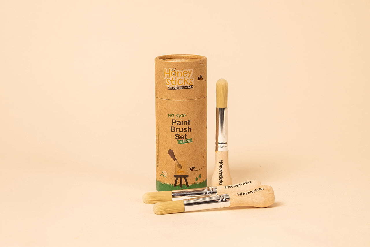My First Paint Brush Set – Safe & Easy for Ages 1–3 by Honeysticks USA