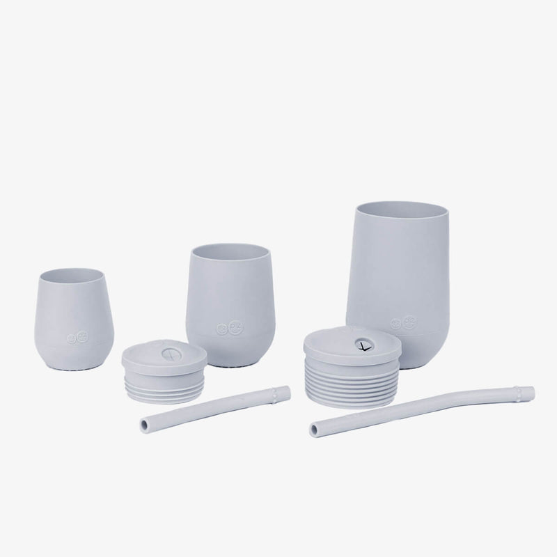 Pewter Developmental Cup Set – Smart Sips for Growing Kids by ezpz